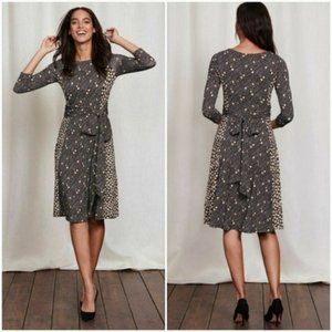 Boden Anna Hotchpotch Mixed Print Jersey Dress 2R